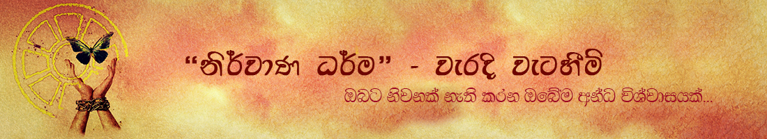 වැරදි වැටහීම් දැක නිවැරදි වෙමු